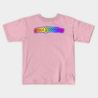 Soul Soothing Neon Retro Rainbow Kids T-Shirt